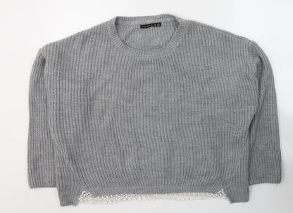 Womens UK Size 12 Atmosphere Grey Pullover Jumper