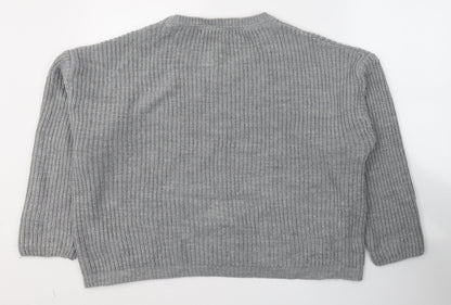 Womens UK Size 12 Atmosphere Grey Pullover Jumper