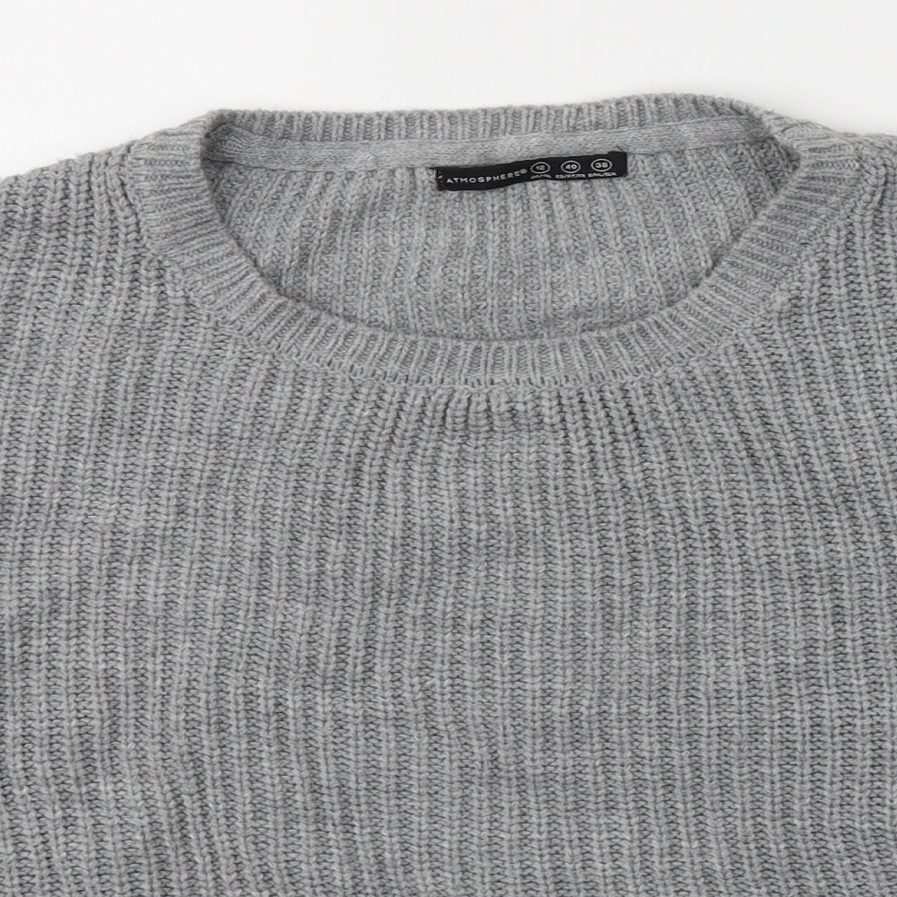Womens UK Size 12 Atmosphere Grey Pullover Jumper
