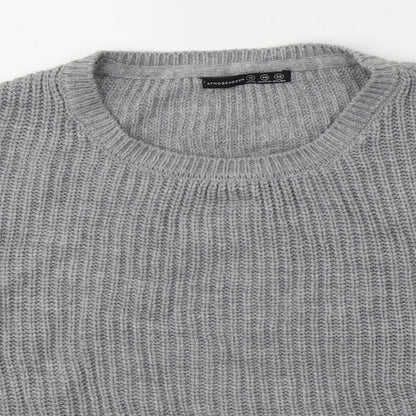 Womens UK Size 12 Atmosphere Grey Pullover Jumper