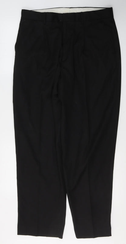 Dunnes Stores Womens Black  Polyester Straight Jeans Size 36 in L31 in Regular Button