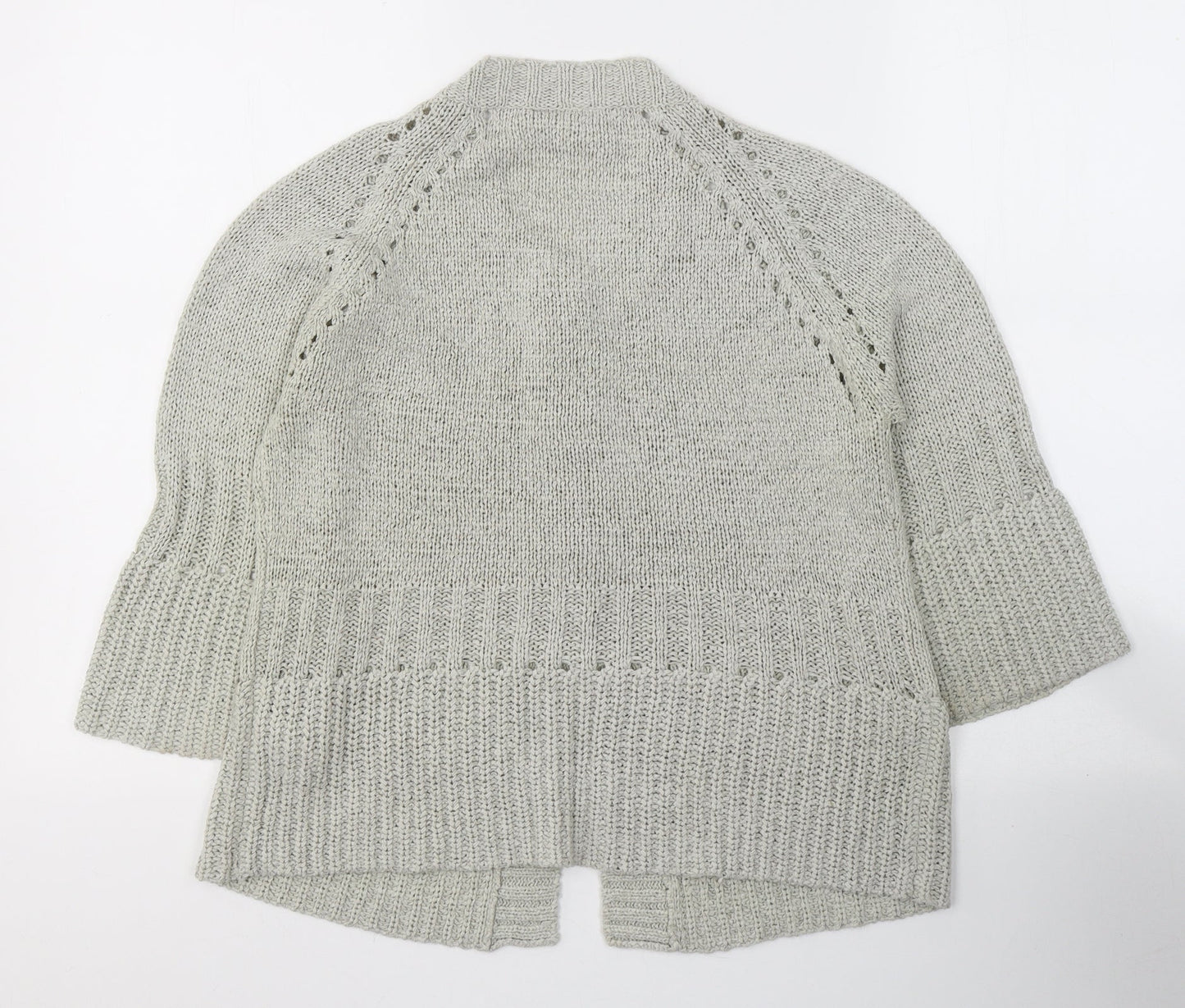 BHS Womens Grey Round Neck  Acrylic Pullover Jumper Size 12