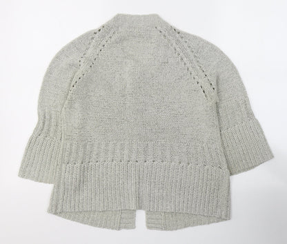 BHS Womens Grey Round Neck  Acrylic Pullover Jumper Size 12