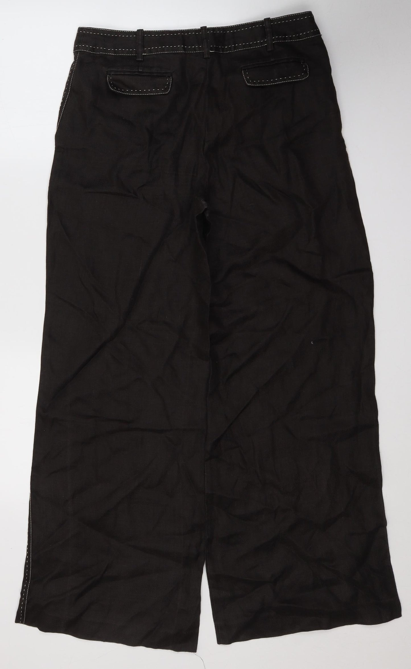 Womens UK Size 12 NEXT Regular Fit  Brown Trousers