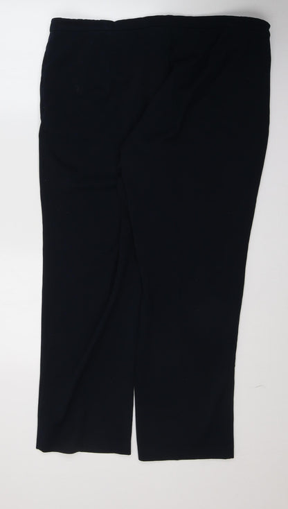 Womens UK Size 18 Marks and Spencer Regular Fit  Blue Trousers