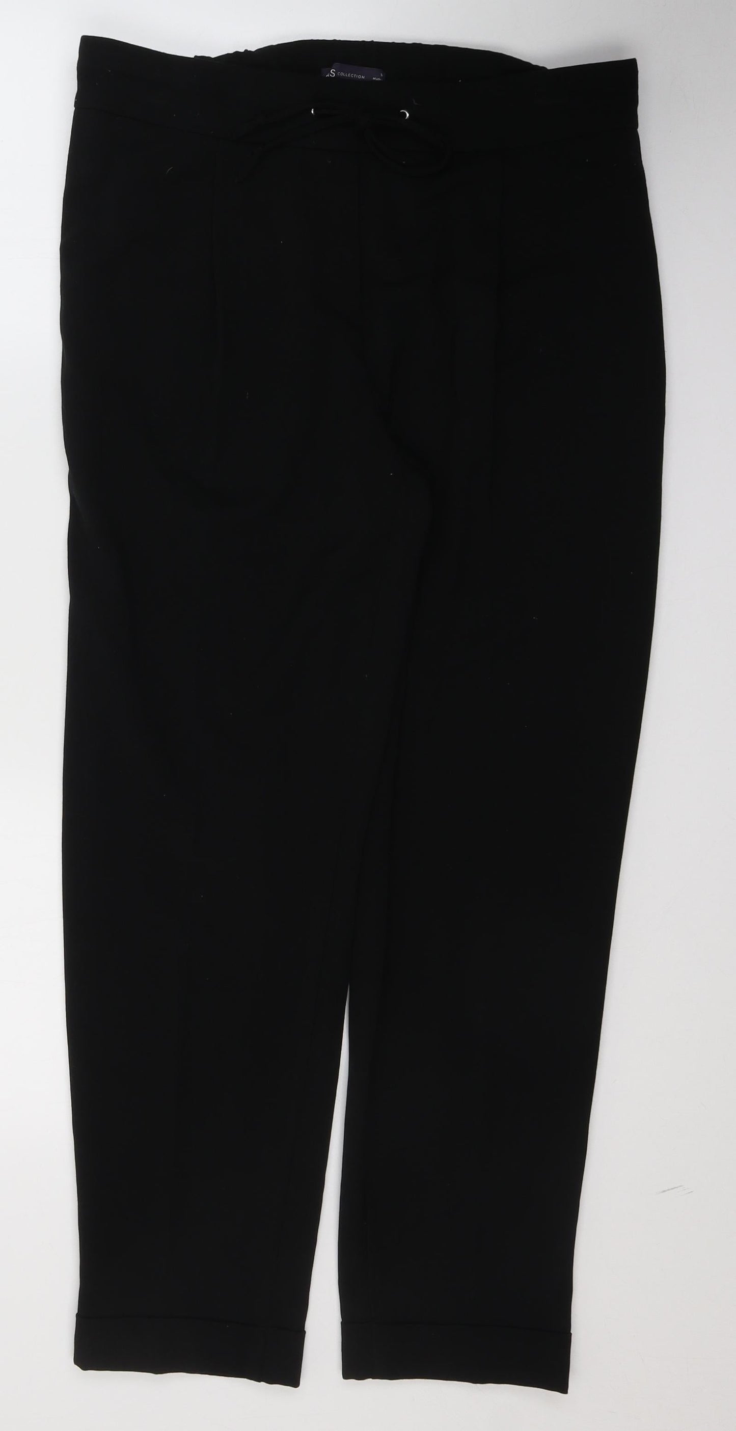 Womens UK Size 14 Marks and Spencer Regular Fit  Black Trousers