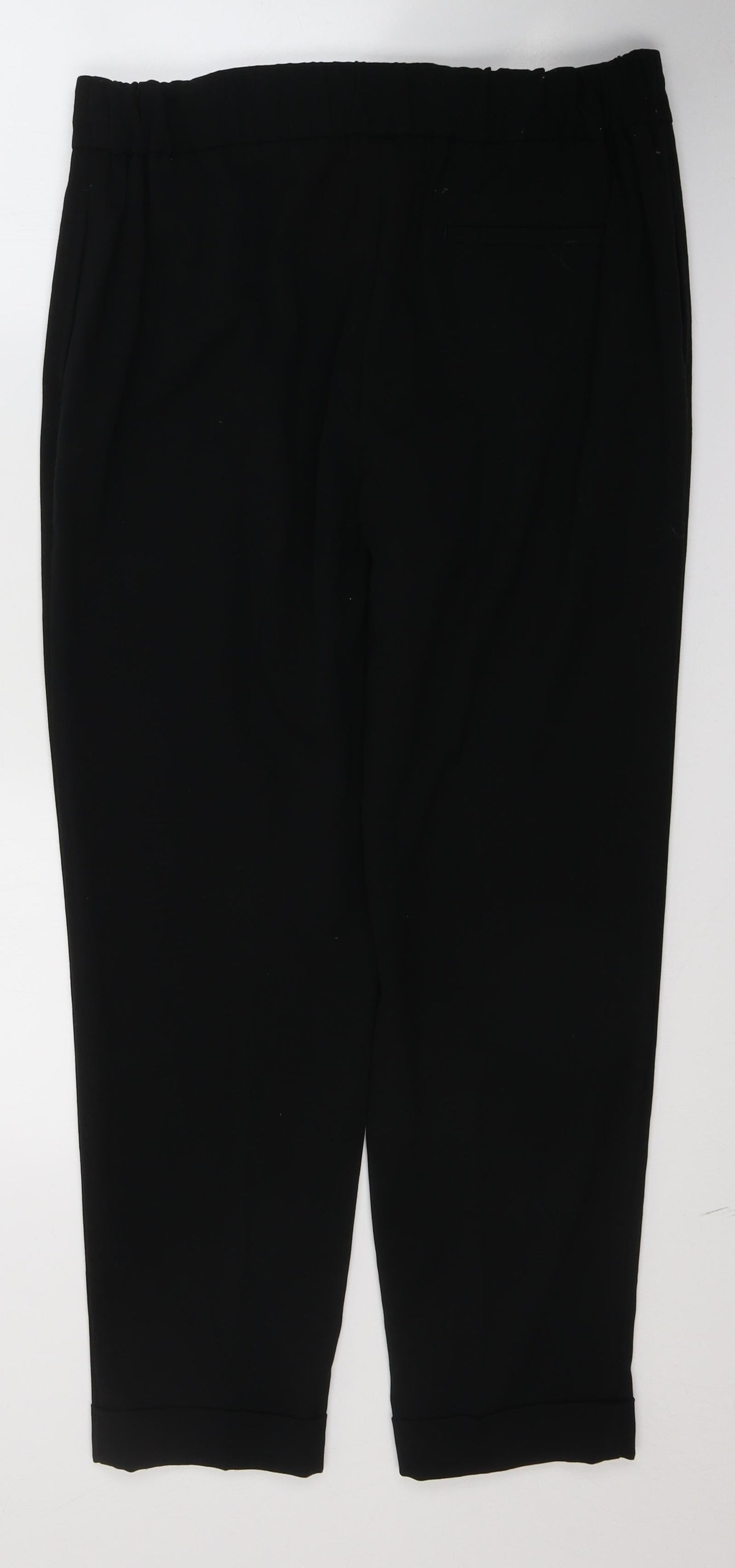 Womens UK Size 14 Marks and Spencer Regular Fit  Black Trousers