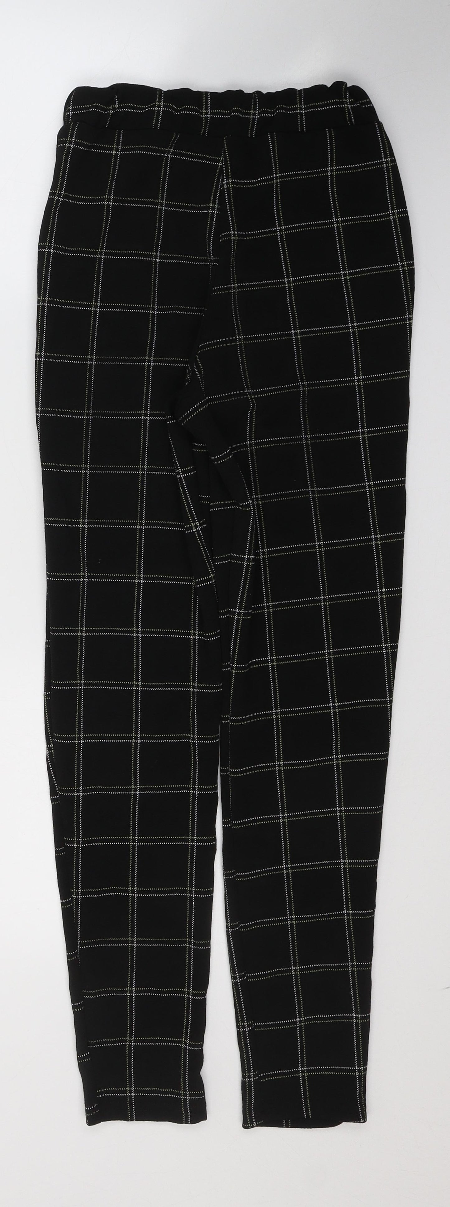 Womens UK Size 4 PRETTYLITTLETHING Regular Fit  Black Trousers