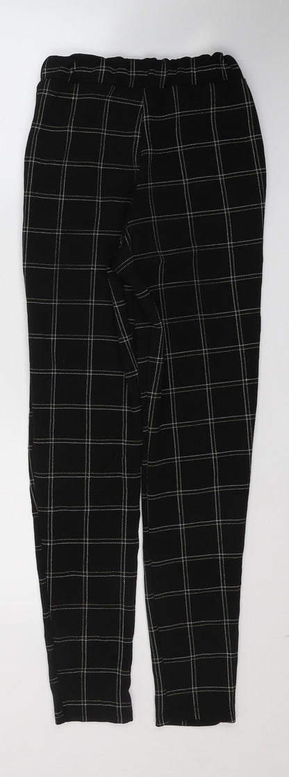 Womens UK Size 4 PRETTYLITTLETHING Regular Fit  Black Trousers