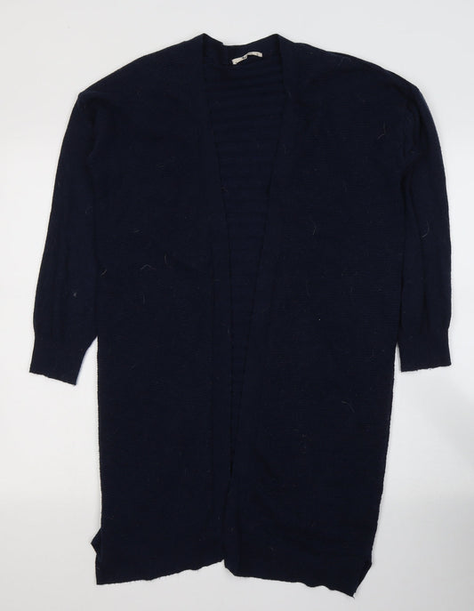 TU Womens Blue V-Neck  Viscose Cardigan Jumper Size 10