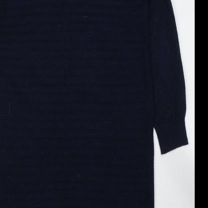 TU Womens Blue V-Neck  Viscose Cardigan Jumper Size 10