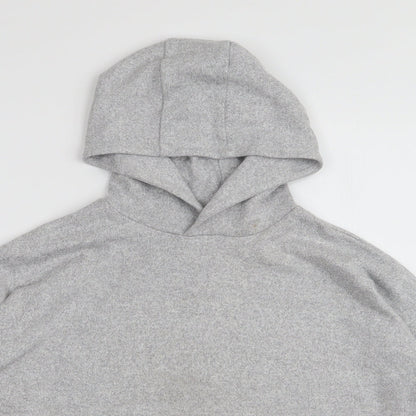 Marks and Spencer Girls Grey  Viscose Pullover Hoodie Size 11-12 Years  Pullover