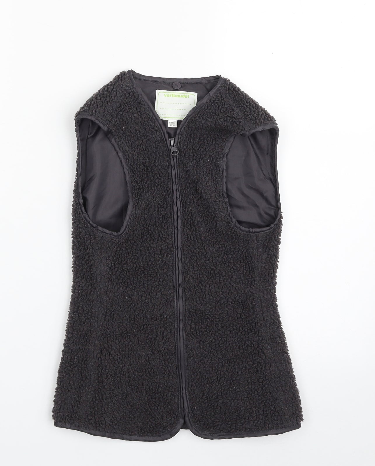 Vertbaudet Girls Grey   Gilet Jacket Size 7-8 Years  Zip