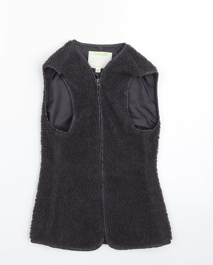 Vertbaudet Girls Grey   Gilet Jacket Size 7-8 Years  Zip