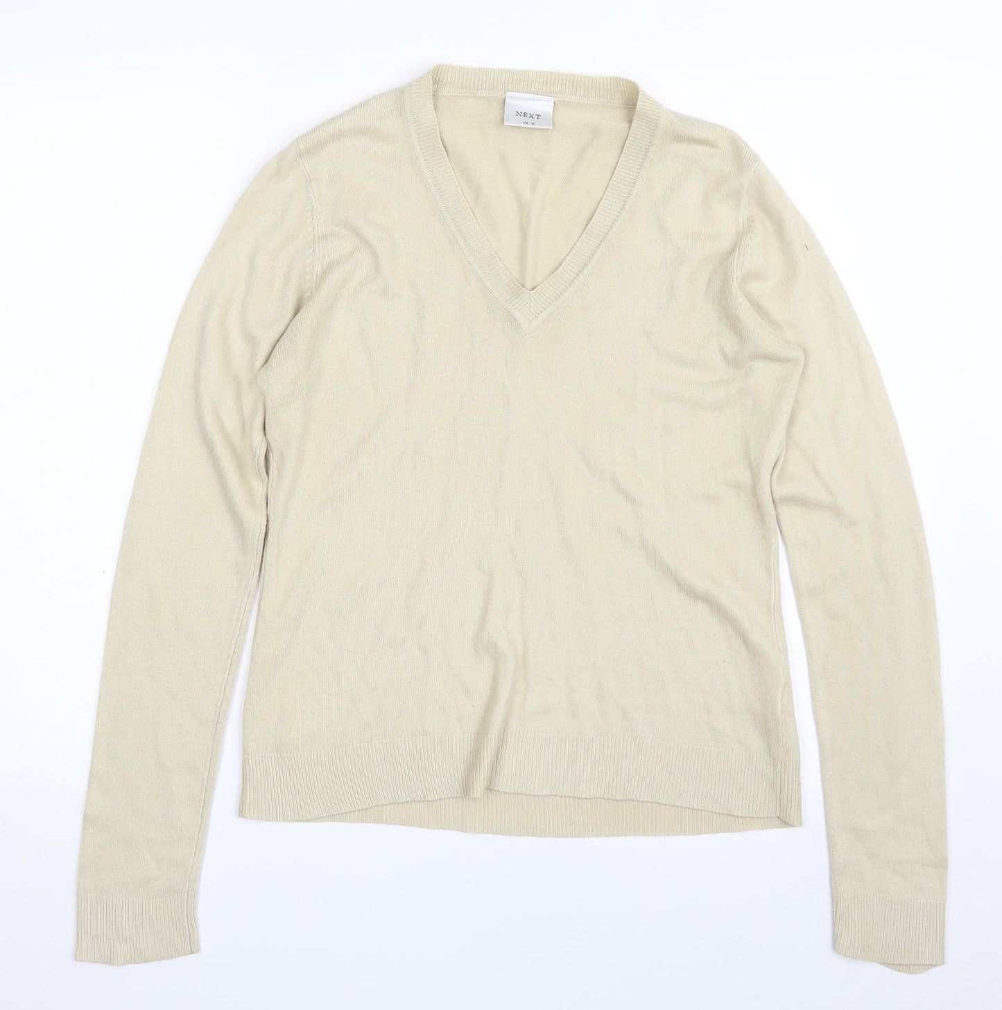 Womens UK Size 12 NEXT Beige Pullover Jumper