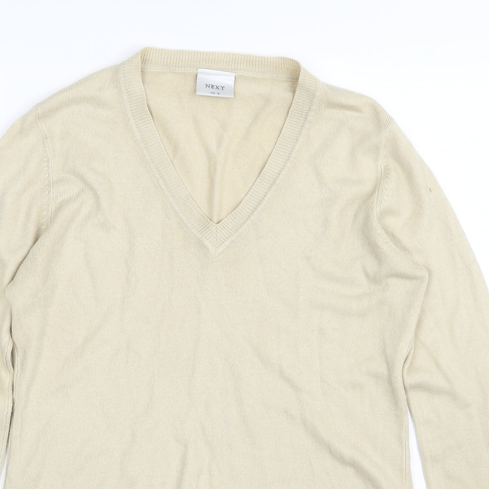 Womens UK Size 12 NEXT Beige Pullover Jumper