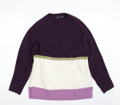 Womens UK Size S Marks and Spencer Purple Pullover Jumper