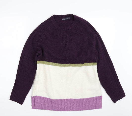 Womens UK Size S Marks and Spencer Purple Pullover Jumper