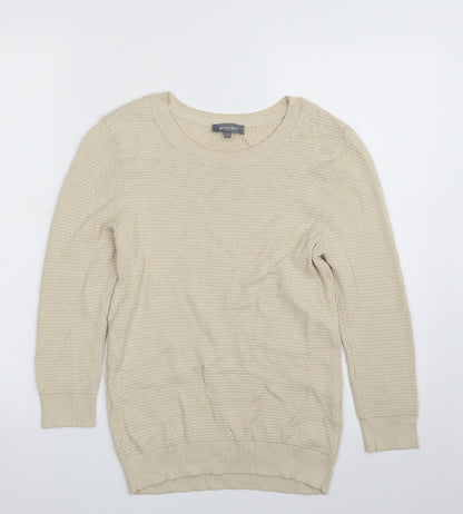 Womens UK Size 12 Principles Beige Pullover Jumper