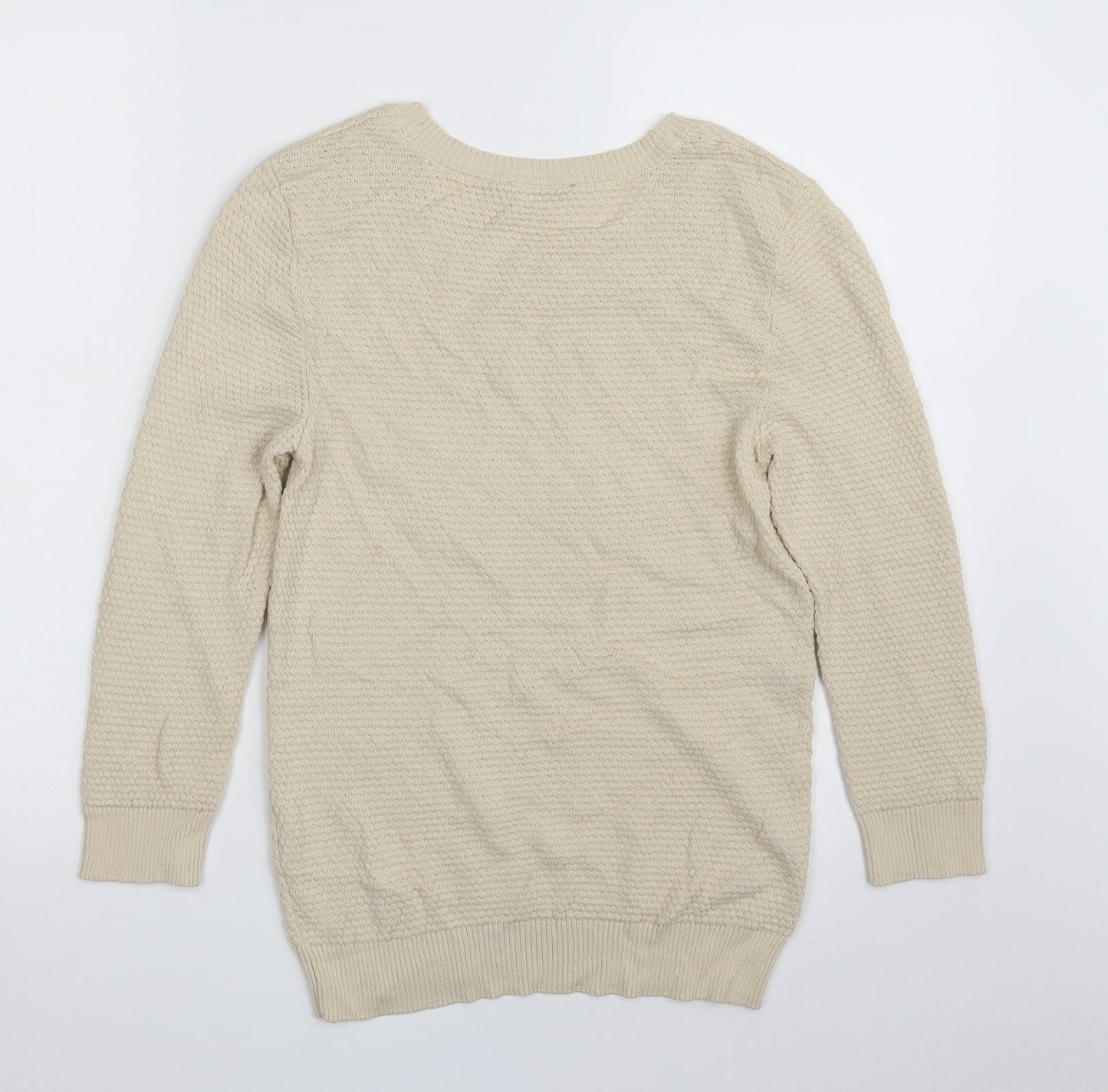 Womens UK Size 12 Principles Beige Pullover Jumper