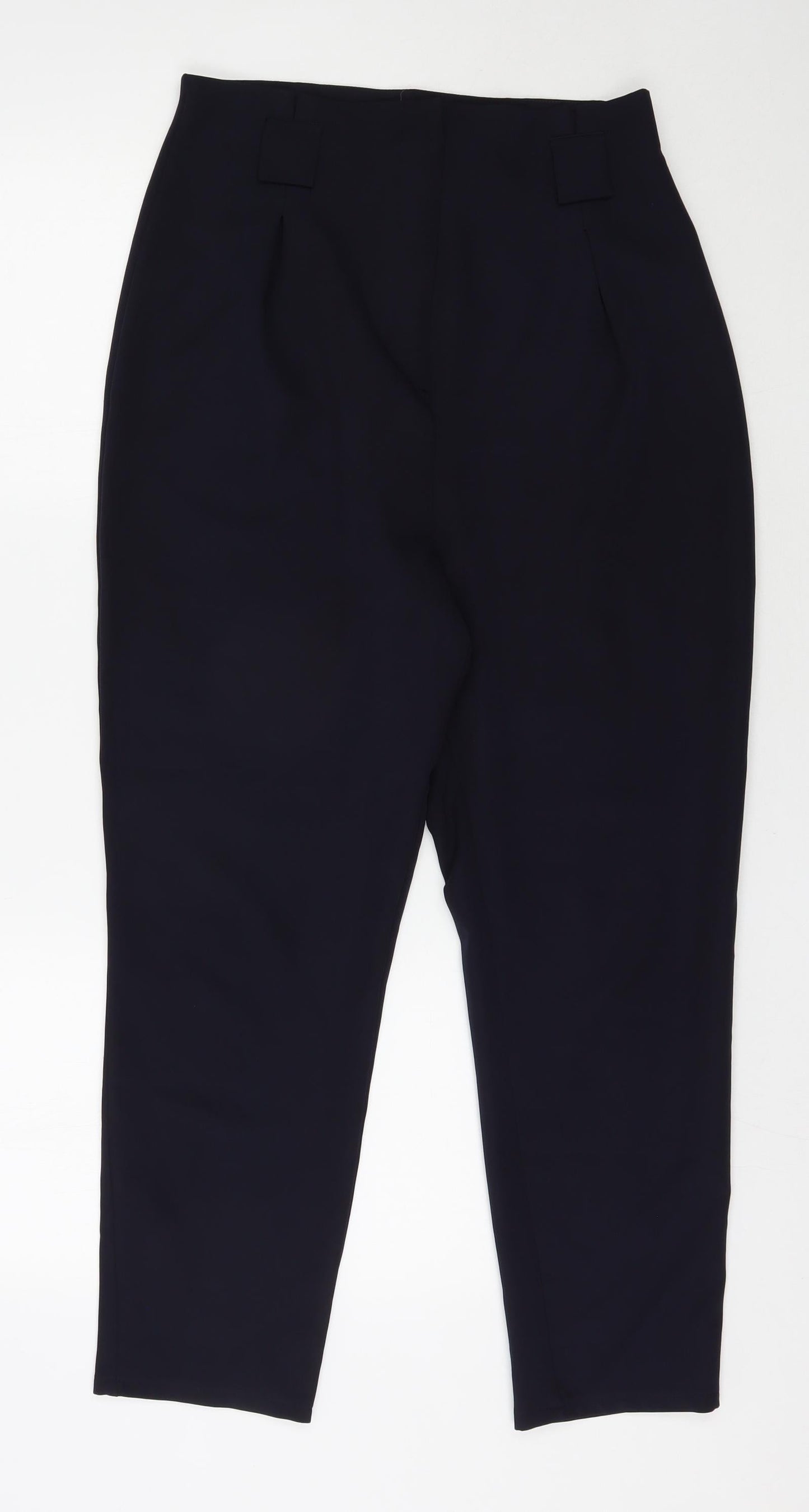 Lipsy Womens Blue  Polyester Capri Trousers Size 12 L26 in Regular Zip