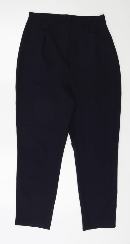 Lipsy Womens Blue  Polyester Capri Trousers Size 12 L26 in Regular Zip