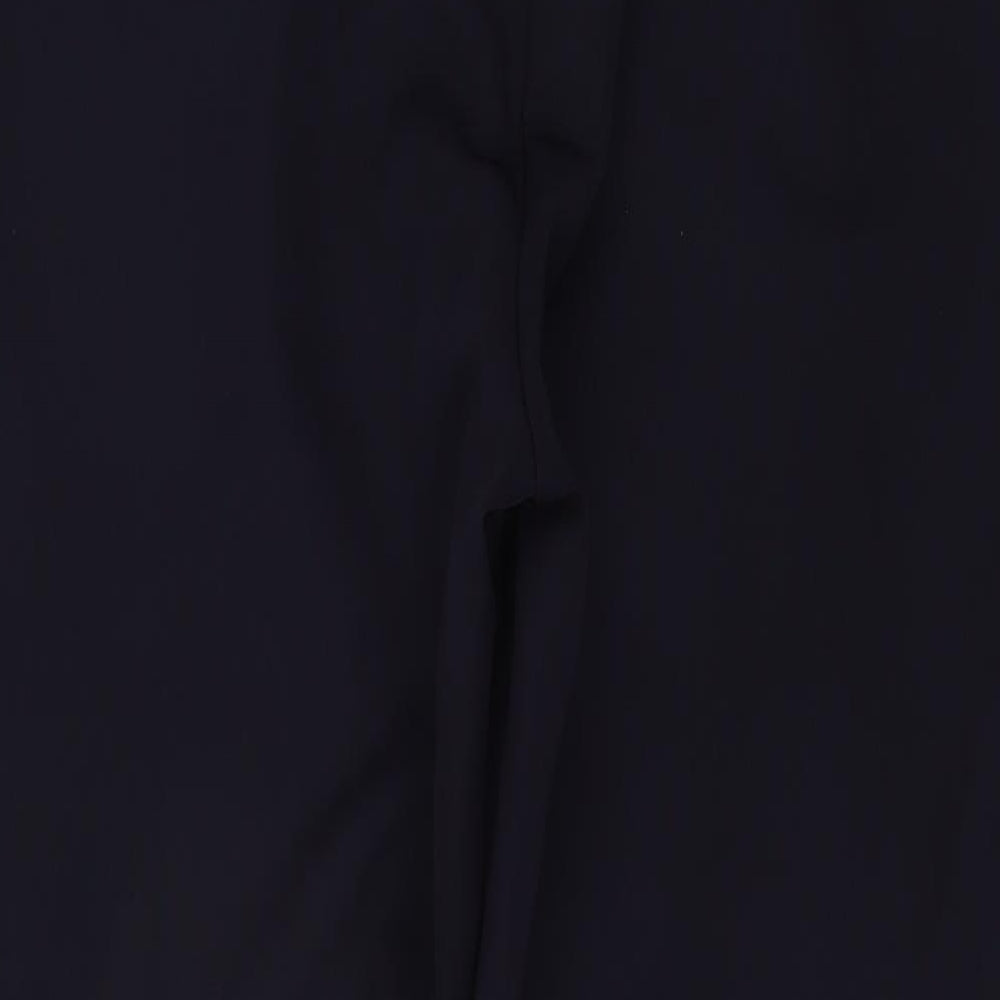 Lipsy Womens Blue  Polyester Capri Trousers Size 12 L26 in Regular Zip