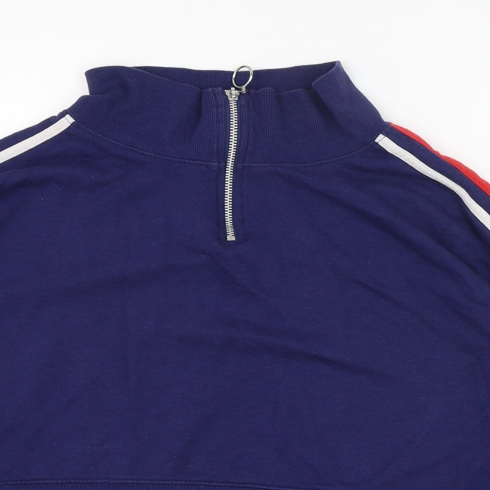 H&M Womens Blue  Cotton Pullover Sweatshirt Size L  Pullover