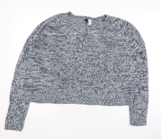 Womens UK Size M H&M Blue Pullover Jumper