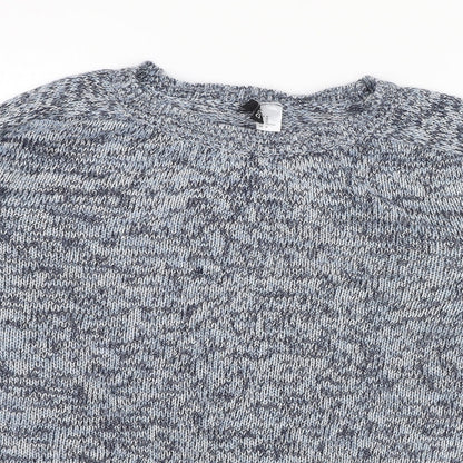 Womens UK Size M H&M Blue Pullover Jumper