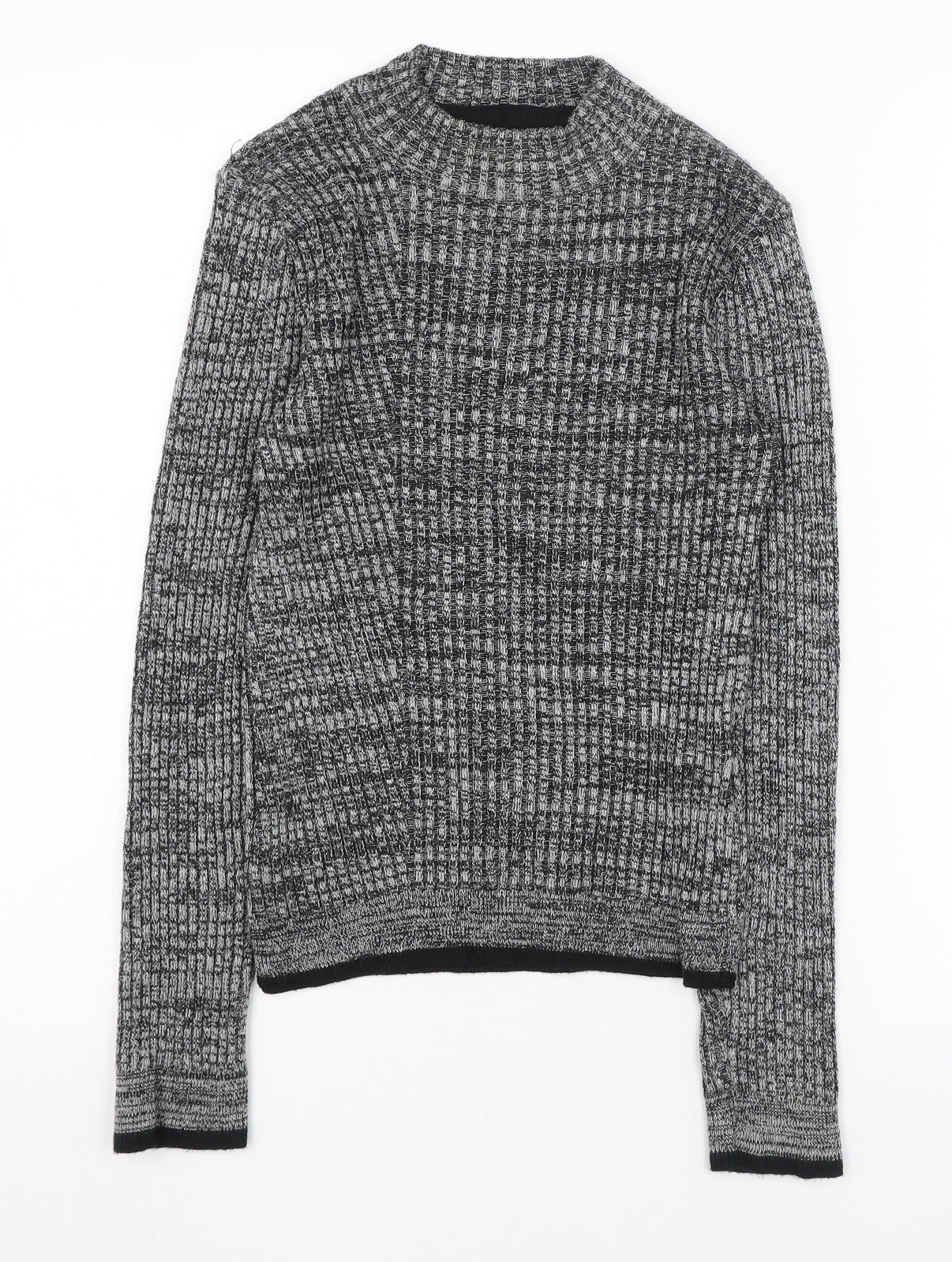 Womens UK Size 6 Topshop Grey Pullover Jumper