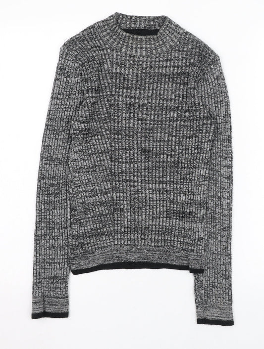 Womens UK Size 6 Topshop Grey Pullover Jumper