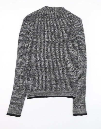 Womens UK Size 6 Topshop Grey Pullover Jumper