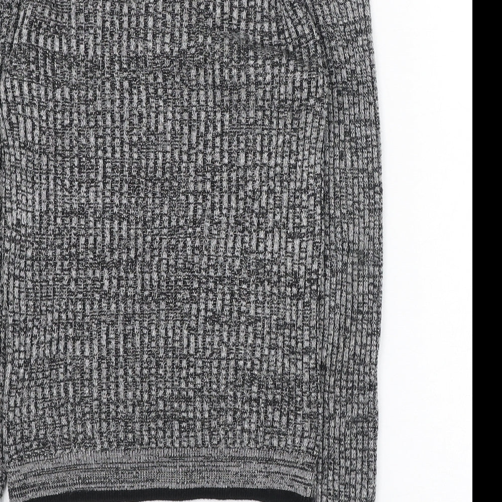 Womens UK Size 6 Topshop Grey Pullover Jumper