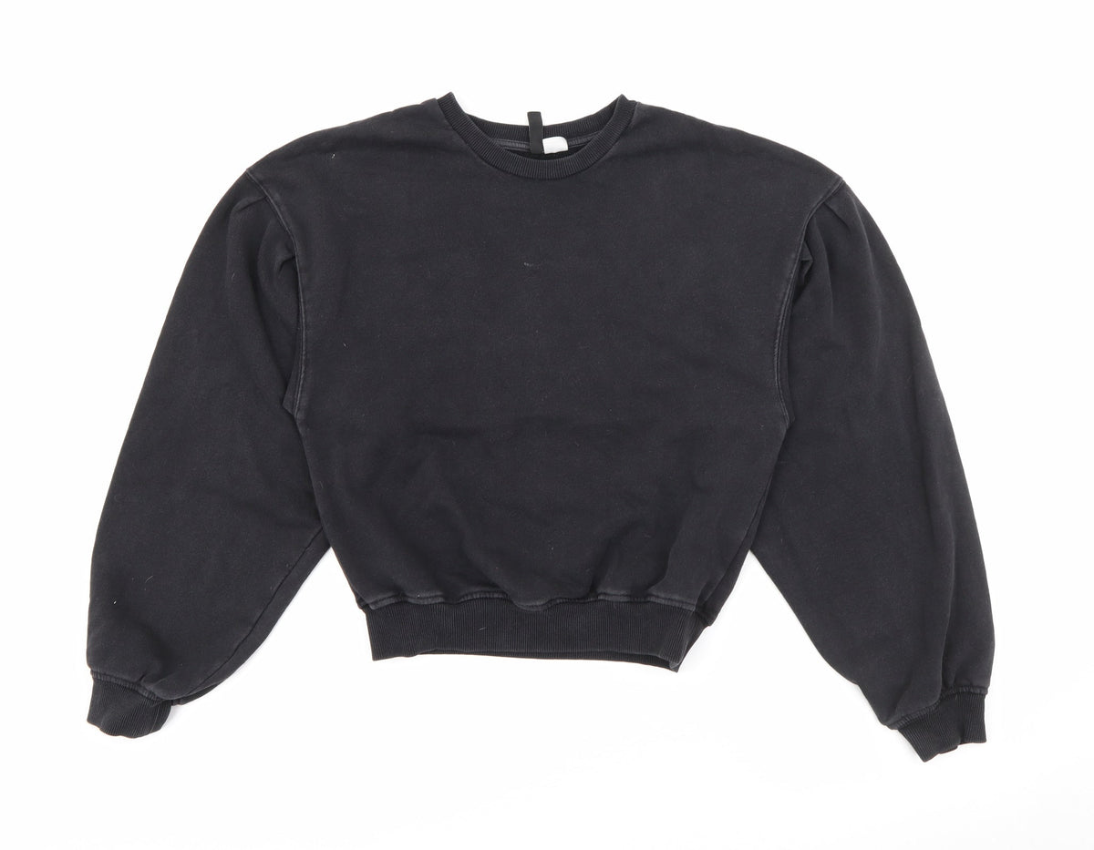 Womens UK Size S H&M Black Pullover Jumper