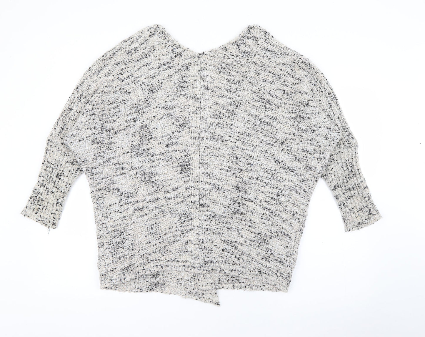 Primark Womens Ivory V-Neck  Polyester Cardigan Jumper Size 10