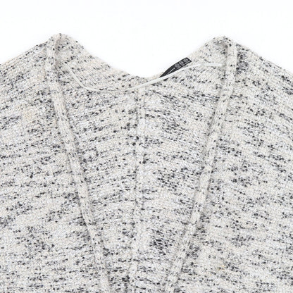 Primark Womens Ivory V-Neck  Polyester Cardigan Jumper Size 10