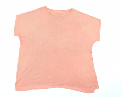 Womens UK Size 16 NEXT Orange Pullover Jumper