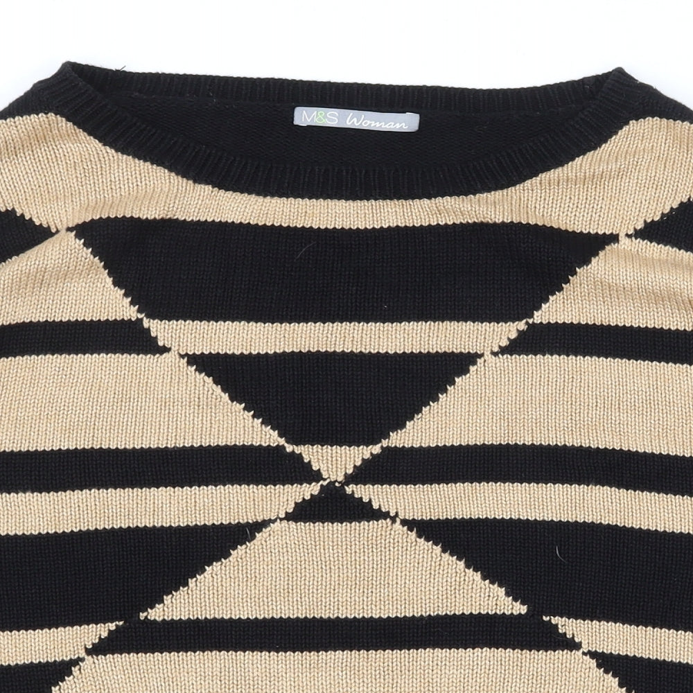 Womens UK Size 16 Marks and Spencer Beige Pullover Jumper