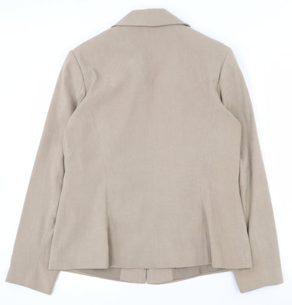 Womens UK Size 12 Mia Moda Beige Jacket