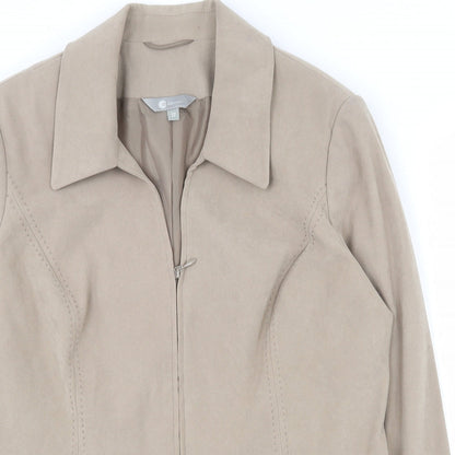 Womens UK Size 12 Mia Moda Beige Jacket