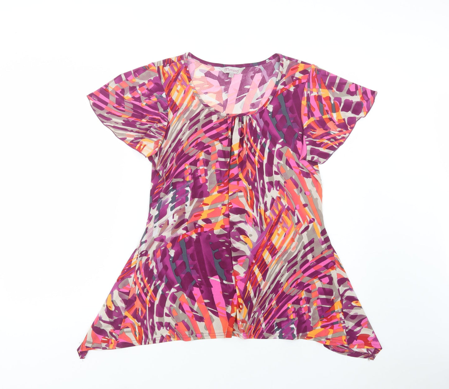 Womens UK Size 12 Mimosa Purple Basic Blouse