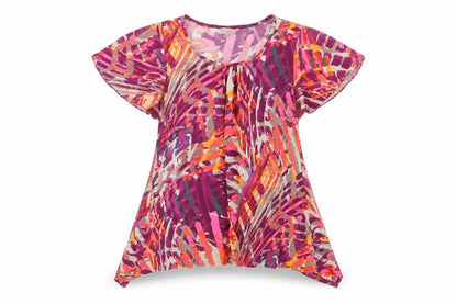 Womens UK Size 12 Mimosa Purple Basic Blouse