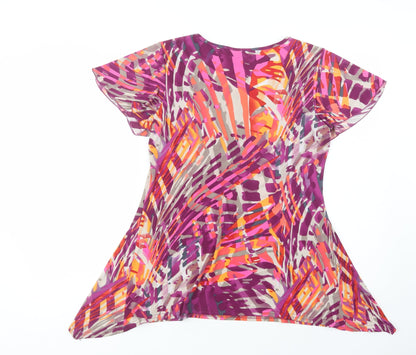 Womens UK Size 12 Mimosa Purple Basic Blouse