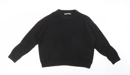 Primark Womens Beige Crew Neck  Acrylic Pullover Jumper Size M