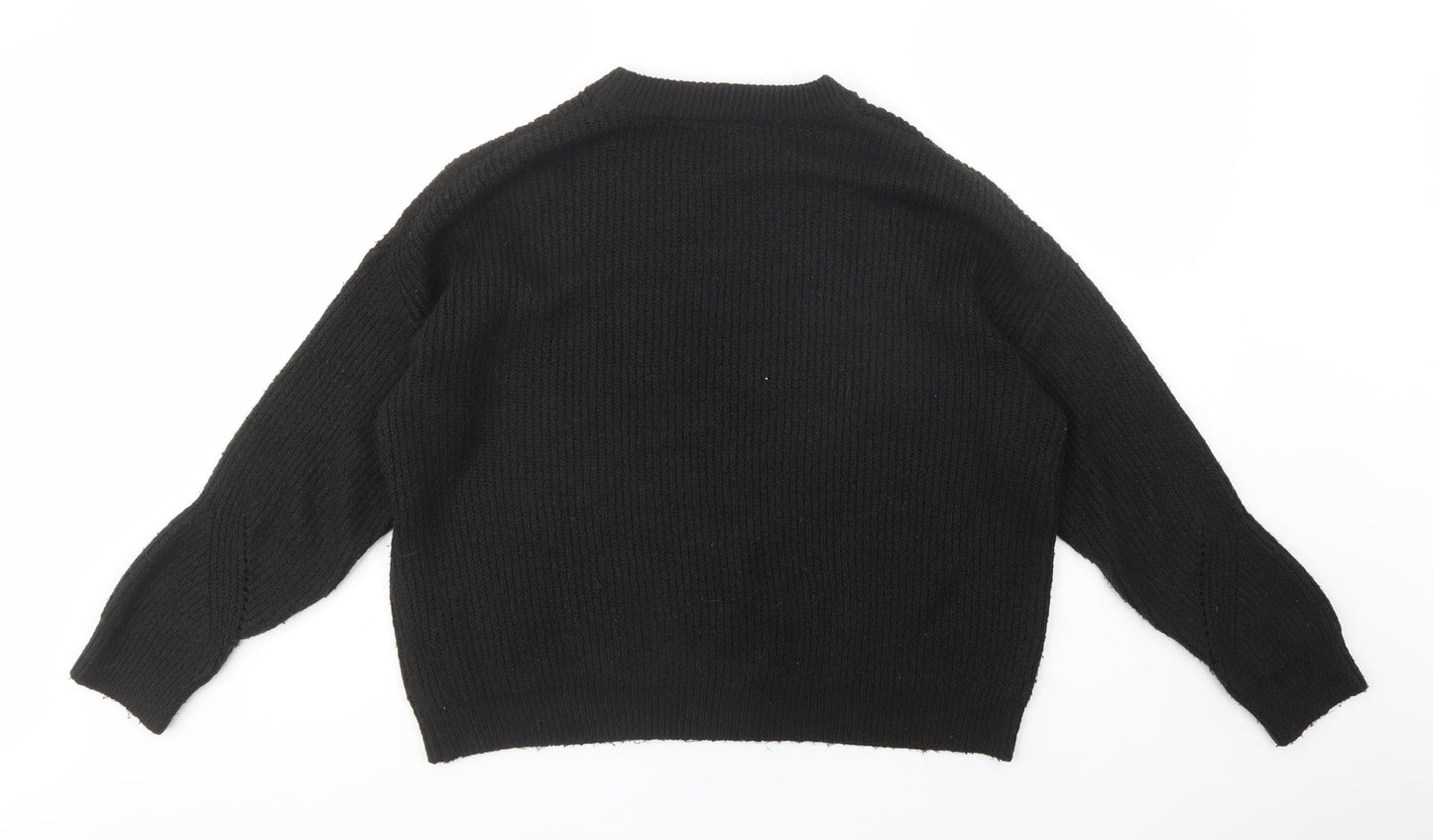 Primark Womens Beige Crew Neck  Acrylic Pullover Jumper Size M