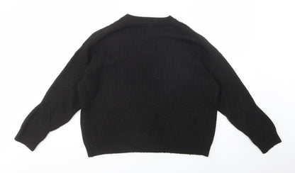 Primark Womens Beige Crew Neck  Acrylic Pullover Jumper Size M