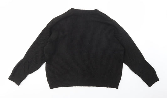 Primark Womens Beige Crew Neck  Acrylic Pullover Jumper Size M