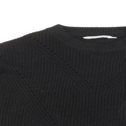 Primark Womens Beige Crew Neck  Acrylic Pullover Jumper Size M