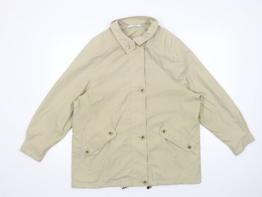 Womens UK Size 12 Marks and Spencer Beige Parka Coat